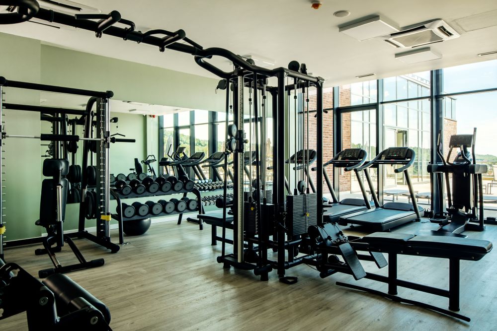 Hochmoderner Fitnessraum Hotel Olympic